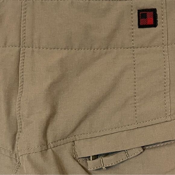 Woolrich Khaki Hiking Adjustable Waist Wrap Skirt Skort Gorpcore Size 8 - Picture 7 of 11